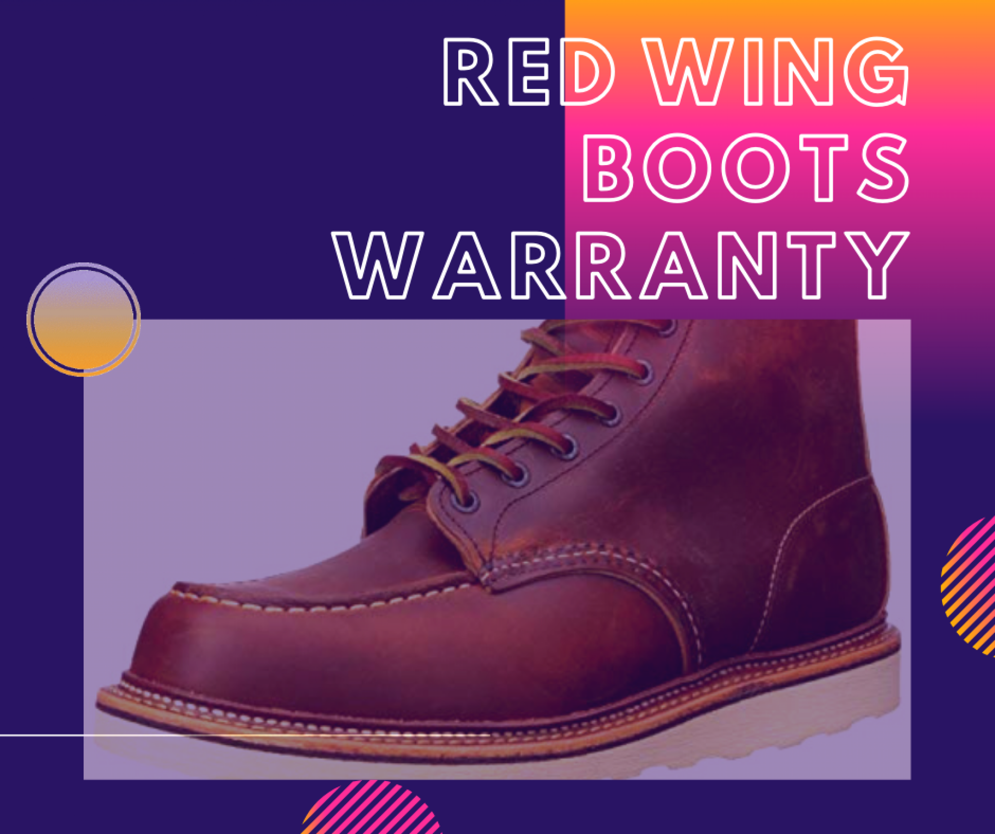 Boot resole repair company moc wing red