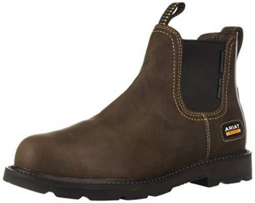 Ariat Groundbreaker Chelsea Waterproof Steel Toe Work Boot – Men’s Leather Boots